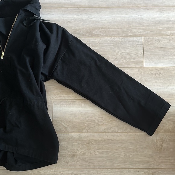 Black canvas pull over jacket from American apparel - Picture 5 of 6